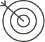 Cible et Flèche : Icône de Précision et Objectif